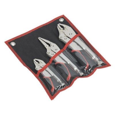 Sealey Locking Pliers Set 3pc S0463
