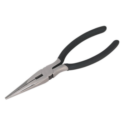 Sealey Long Nose Pliers With Non-Slip Foam Cushion Grip Handles 150mm S0442