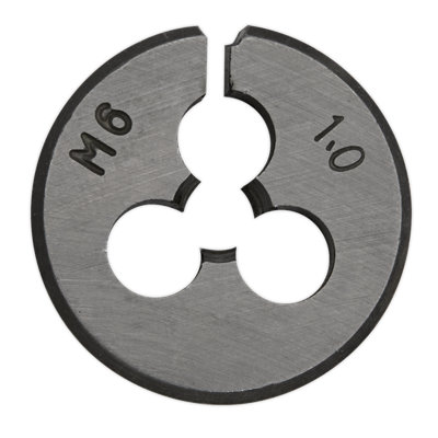 Sealey M6 x 1mm Steel Split Die Supplied With Plastic Storage Case SSDM6