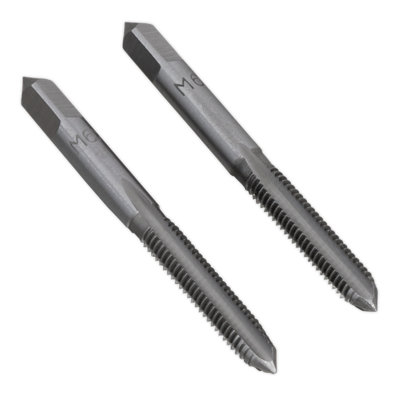 Sealey M6 x 1mm Taper & Plug Tap Set 2 Pieces in Plastic Storage Case TSM6