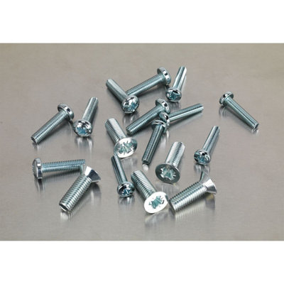 Sealey Machine (Body) Screw Assortment 264pc M5-M8 Countersunk & Pan ...