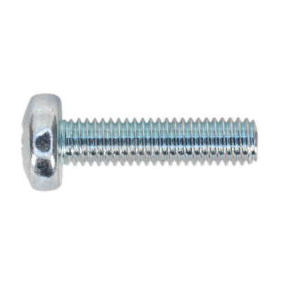 Sealey Machine Screw M5 x 20mm Pan Head Pozi Zinc DIN 7985Z Pack of 100 MSP520