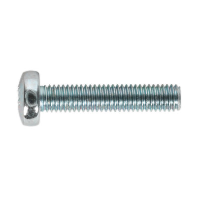 Sealey Machine Screw M5 x 25mm Pan Head Pozi Zinc DIN 7985z Pack of 50 MSP525