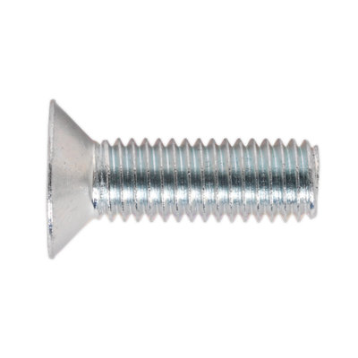 Sealey Machine Screw M8 x 25mm Countersunk Pozi Zinc DIN 965z Pack of 50 MSC825