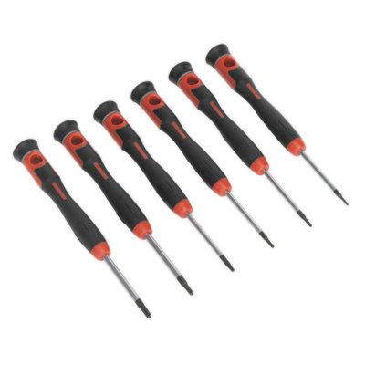 Sealey Microtip Precision Security TRX-Star Driver Set 6 Pieces AK97304