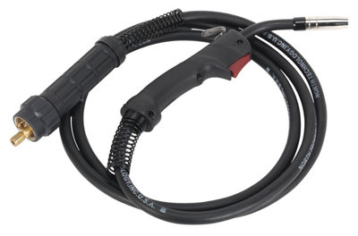 RED MIG WELDER EURO TORCH CONVERSION KIT + MB15 3M MIG TORCH + SOLENOID