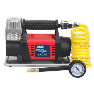 Sealey Mini Air Compressor 12V Heavy Duty Maximum Pressure 100PSI MAC04