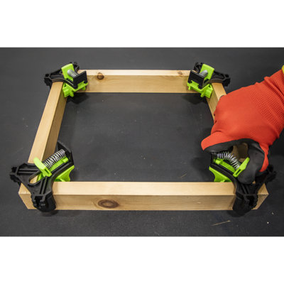 Sealey Mitre Wood Corner Clamp Set 4 Pieces 5mm - 22mm Wood Thickness QBC04