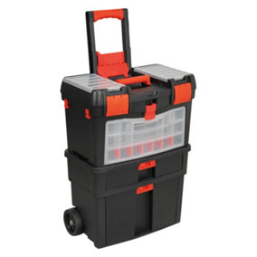 Sealey Mobile Toolbox with Tote Tray & Removable Assortment Box AP850