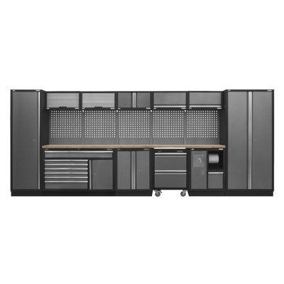 Sealey Modular Tool Storage System Combo Pressed Wood Worktop APMSSTACK15W