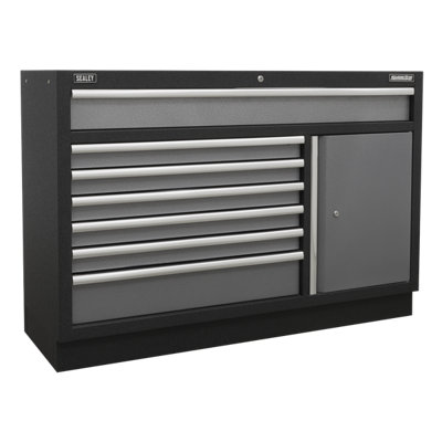 Sealey Modular Tool Storage System Combo Pressed Wood Worktop APMSSTACK15W