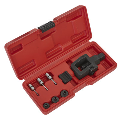 Sealey Motorcycle Chain Splitter/Riveting Tool Set - Heavy Duty Black SMC4