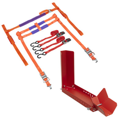 Sealey Motorcycle Transportation Combo Polyester Webbing S-Hooks 800kg MTC01