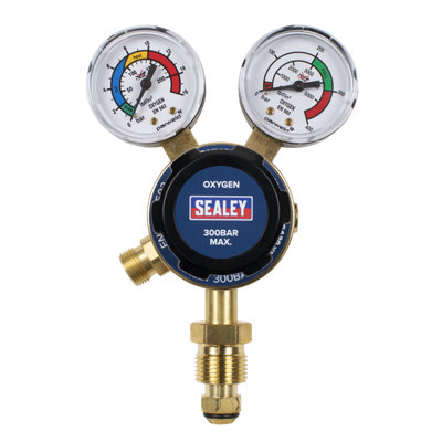 Sealey Oxygen Regulator With Bottle And Working Pressure Displays SGA30 - 6