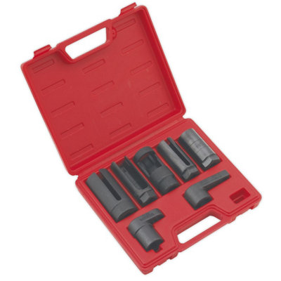 Sealey Oxygen Sensor Socket Set 7pc 3/8" & 1/2"Sq Drive SX032