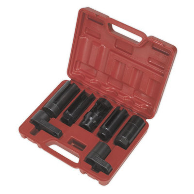 Sealey Oxygen Sensor Socket Set 7pc 3/8" & 1/2"Sq Drive SX032