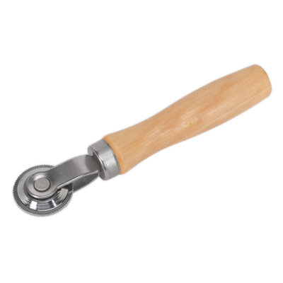 Sealey Patch Stitch Roller With Strong Wooden Handle Diameter 37/.5mm Silver TST15