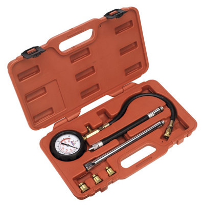 Sealey Petrol Engine Compression Tester Deluxe Kit 6pc VSE300D