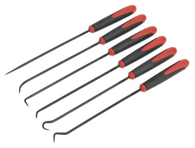 Sealey Pick & Hook Set 6pc Extra-Long AK5215