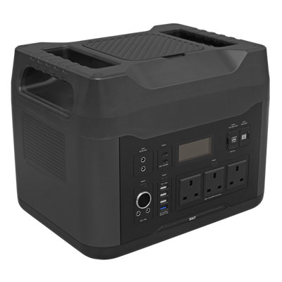 Sealey Portable Power Station 2200W Built-In Light + Smart Jump Cables SPB2200W
