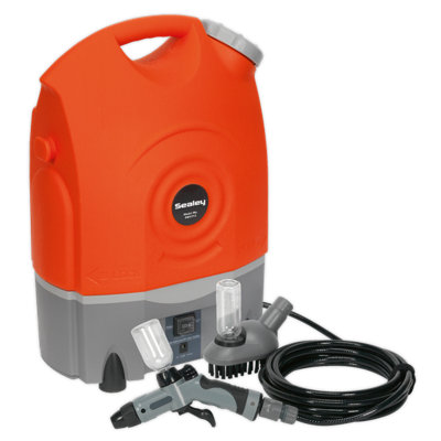 Sealey Portable Pressure Washer 12V Rechargeable Lightweight 123psi PW1712