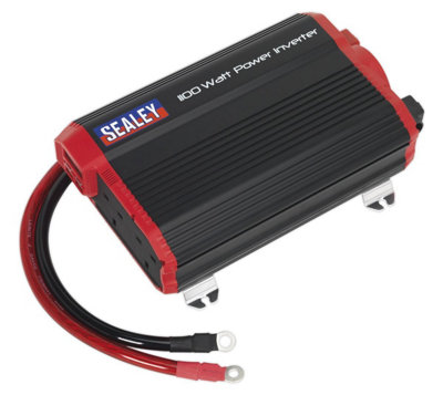 Sealey Power Inverter Modified Sine Wave 1100W 12V DC - 230V 50Hz PI1100