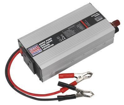 Sealey Power Inverter Pure Sine Wave USB Outlet 600W 12V DC - 230V 50Hz PSI600