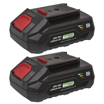 Sealey Power Tool Battery Pack 20V 2Ah Kit for SV20 Series BK02