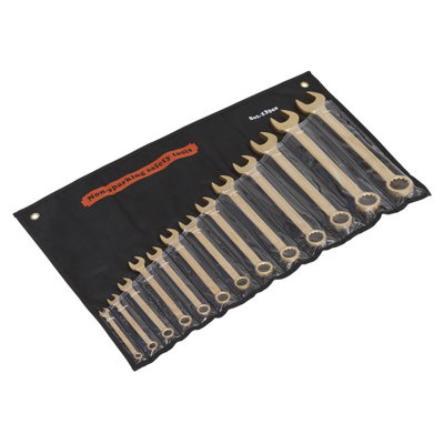 Sealey Premier Non-Sparking Combination Spanner Set 13pc NS001