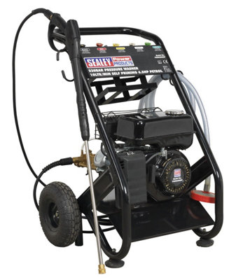 Sealey Pressure Washer 220bar 540L/hr Self-Priming 6.5hp Petrol PWM2500SP