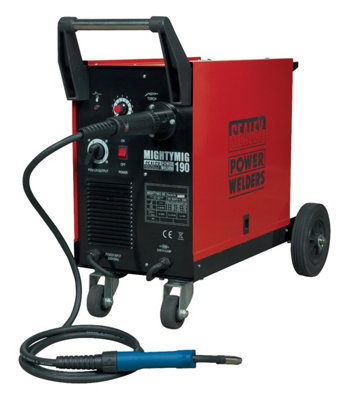 Sealey Professional Gas/No-Gas MIG Welder 190A with Euro Torch MIGHTYMIG190