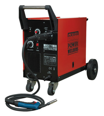 Sealey Professional Gas/No-Gas MIG Welder 210A with Euro Torch MIGHTYMIG210