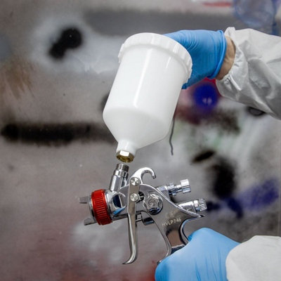 Sealey Professional Gravity Feed HVLP Top Coat/Touch-Up Spray Gun Set ...