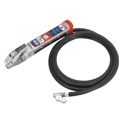 Sealey Professional Tyre Inflator W/ 2.75M Hose and Clip-On Connector SA37/94