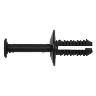 Sealey Push Rivet Diameter 17mm x 30mm Universal Black - Pack of 20 Pieces TCPR1730U