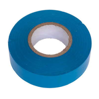 Sealey PVC Insulating Tape Electrical PVC 19mm x 20M Blue Pack of 10 ...