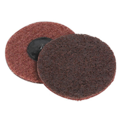 Sealey Quick Change Preparation Pad Size 75mm Medium - Pack of 10 PTCQC75M