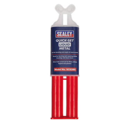 Sealey Quick-Set Liquid Metal 25ml for Bonding and Repairing Metals housing