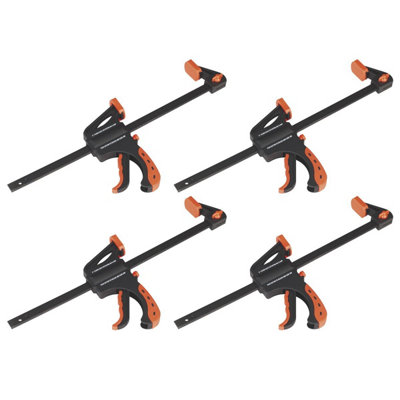 Sealey Ratchet Bar Clamp 300mm 4pc Set AK61024