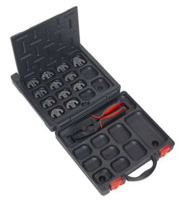 Sealey Ratchet Crimping Tool with Jaws and Storage Case AK3858COMBO
