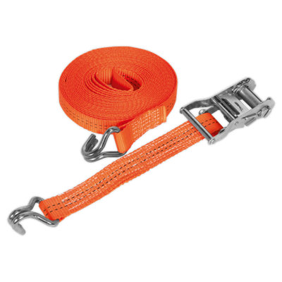 Sealey Ratchet Tie Down 35mm x 10m Polyester Webbing 2000kg - Orange TD2010J