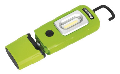 Sealey Rechargeable 360 Degree Inspection Lamp LED Flash Light Torch Green LED3601G