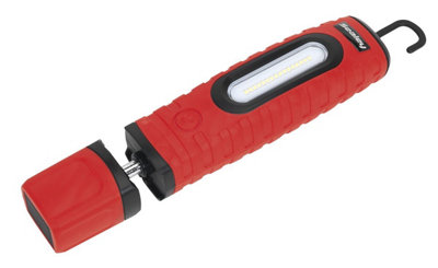 Sealey Rechargeable Inspection Lamp 360 Degree 16 SMD 3W LED Red ...