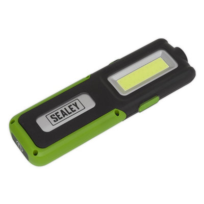 Sealey Rechargeable Inspection Light 5W COB & 3W SMD LED with Power Bank - Green LED318G
