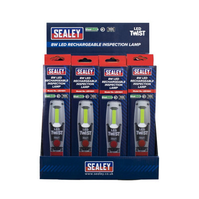 Sealey Rechargeable Inspection Light 8W LED - Display Box of 12 LED1001DB