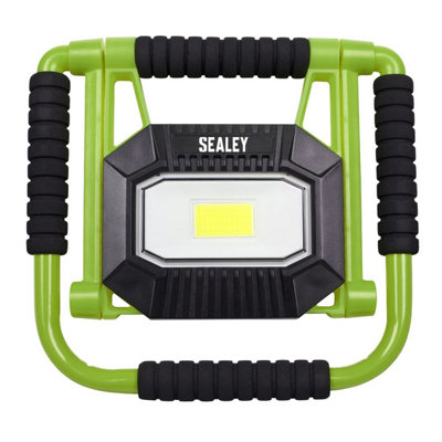 Sealey Rechargeable Portable Fold Flat Floodlight 20W COB LED Lithium ...