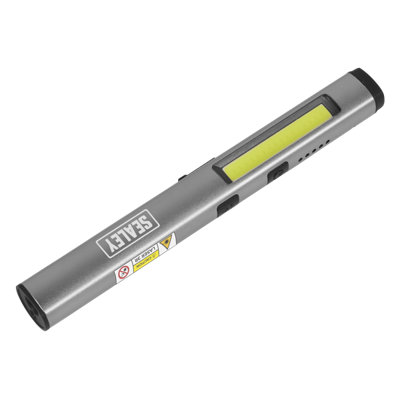 Sealey Rechargeable UV Penlight 5W COB 3W SMD LED With Laser Pointer LED450UV