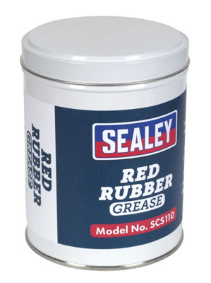 Sealey Red Rubber Grease 500g Tin SCS110