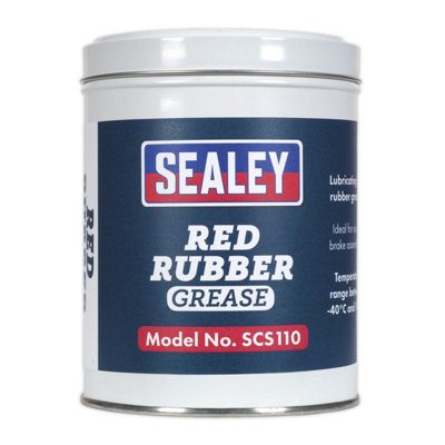Sealey Red Rubber Grease 500g Tin SCS110