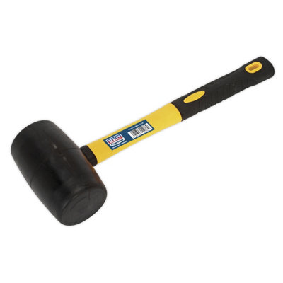 Sealey Rmb150 Rubber Mallet 1.5Lb Fibreglass Shaft